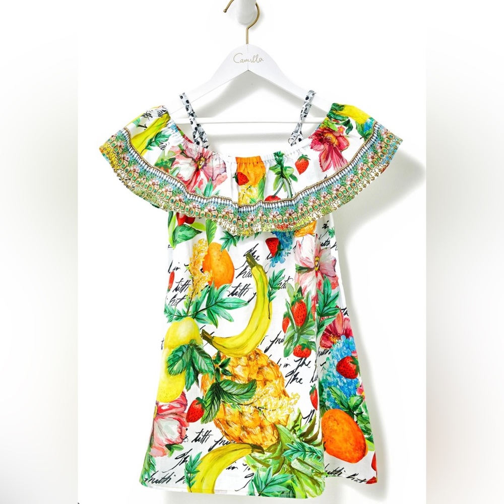 Kids ruffle dress there's no place like